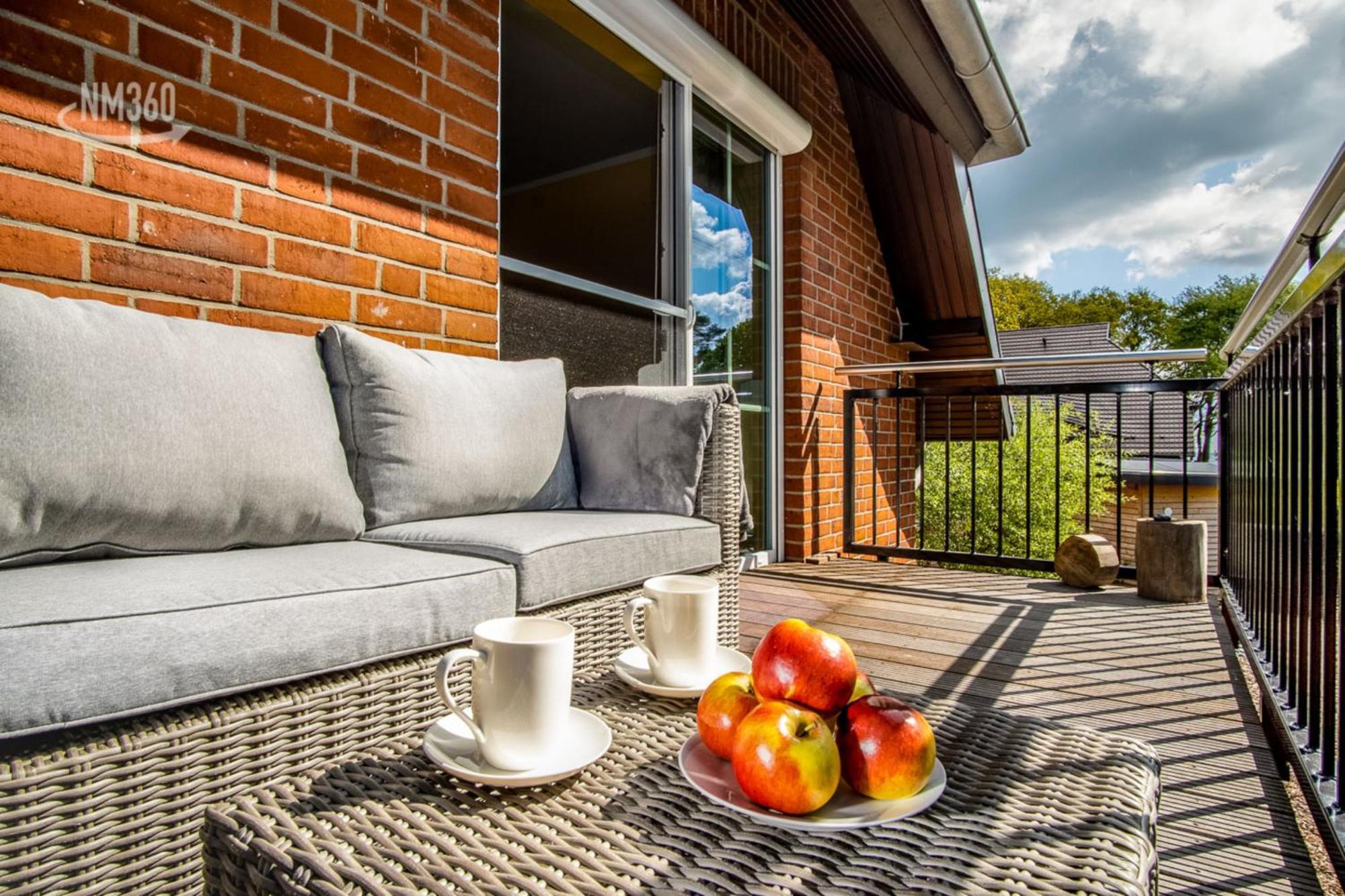 Traumhaftes Appartement Mit Balkon - Odins Blick Wohnung 6 - Mit Privatstrand, Sauna Lobbe Esterno foto