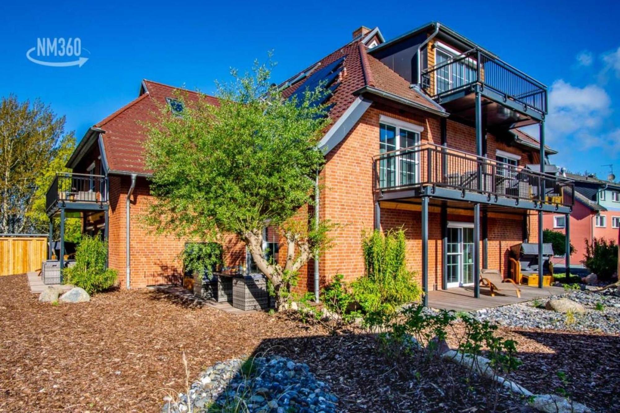 Traumhaftes Appartement Mit Balkon - Odins Blick Wohnung 6 - Mit Privatstrand, Sauna Lobbe Esterno foto