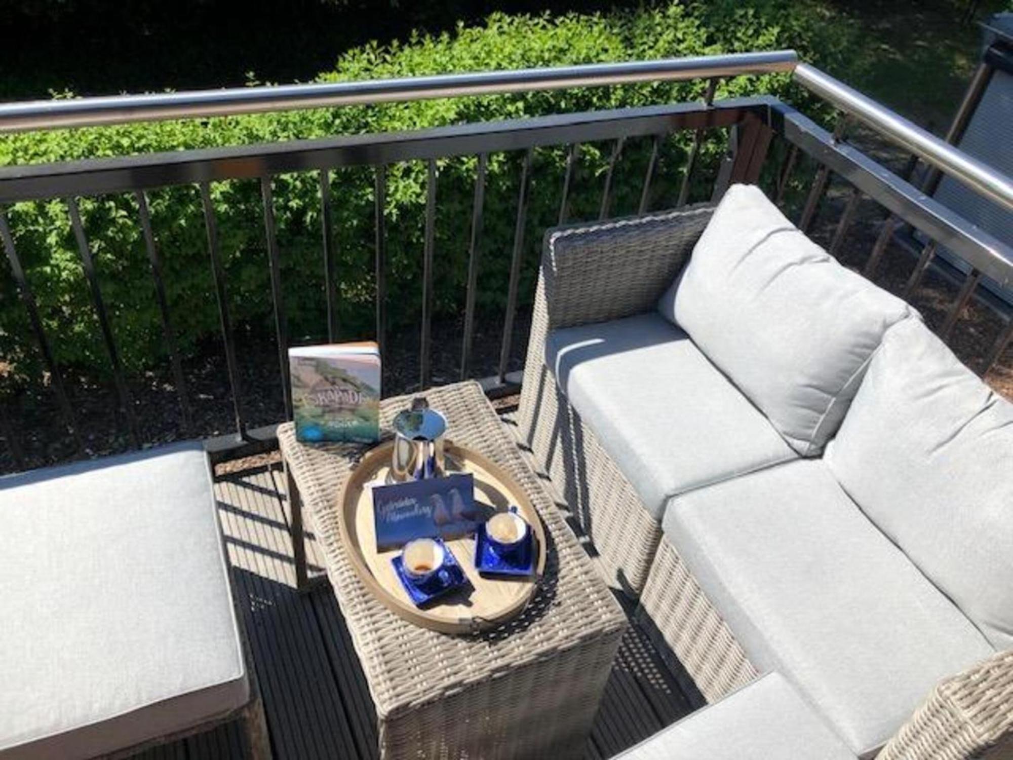 Traumhaftes Appartement Mit Balkon - Odins Blick Wohnung 6 - Mit Privatstrand, Sauna Lobbe Esterno foto